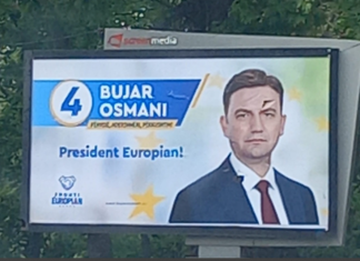 Vandalizohet billbordi i Bujar Osmanit. Shkak retorika nacionaliste kundër tij