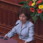Siljanovska Davkova gjatë betimit nuk e tha emrin kushtetues “Republika e Maqedonisë së Veriut”