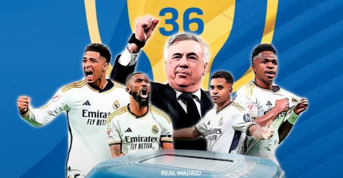 Real Madrid  kampion i La Ligas për herë të 36 të në historinë e klubit