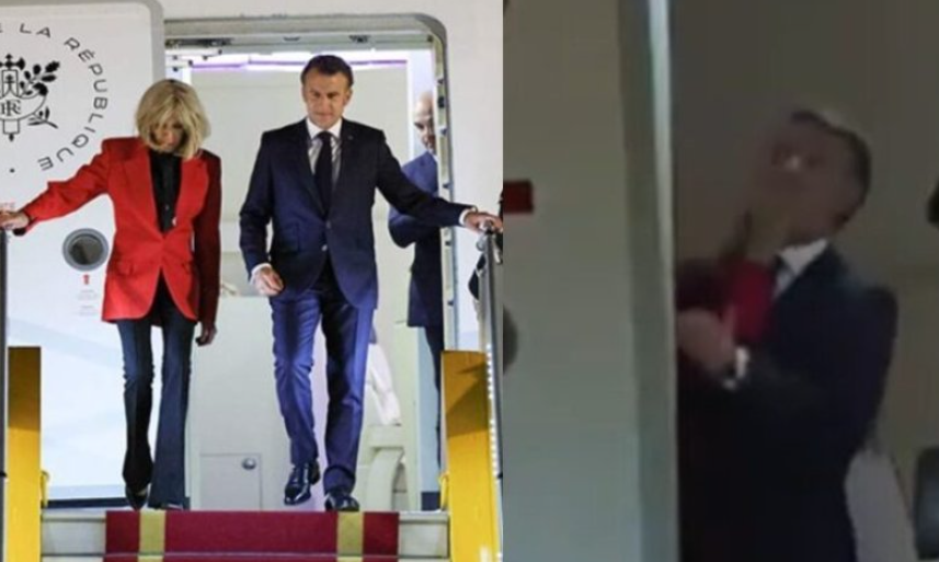 “Lojë mes çiftit”, reagon Pallati Elysee pas pamjeve ku gruaja e godet Macronin me shuplakë