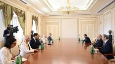 Info Shqip: Kryetari i Kuvendit, Afrim Gashi takohet me Presidentin e Azerbajxhanit