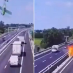 Video tronditëse! Avioni rrëzohet në mes të autostradës në Itali, dy të vdekur