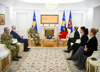 Osmani pret në një takim komandantin e ri të KFOR-it
