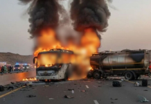 Digjet autobusi në rrugën nga Meka në Medinë, vdesin 45 persona që kishin shkuar për të bërë Umra-n