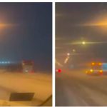 Autobusi me targa nga Maqedonia del nga autostrada në Serbi (VIDEO)