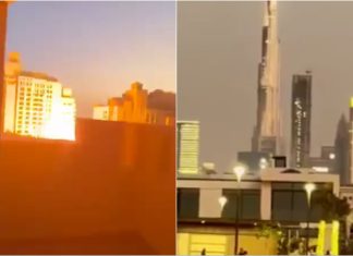Momenti dramatik kur raketa balistike godet Dubain (VIDEO)