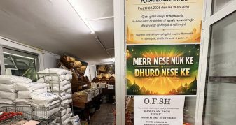 Info Shqip: Madhështia e shqiptarëve të Ohrit: Market i hapur falas për çdo nevojtar gjatë muajit të Ramazanit