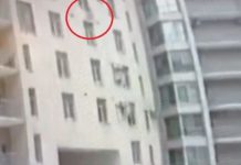 Ra nga dritarja e katit të 7-të, emigranti pret mrekullisht të miturin! Shpëtojnë të dy (VIDEO)