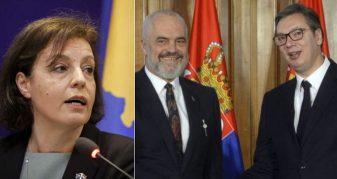 Info Shqip: Gërvalla-Ramës: Qytetarët e Kosovës nuk do ta falin kurrë ortakërinë me Vuçiç