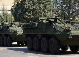 Maqedonia mori 17 “Stryker” nga SHBA! Deri në fund të verës do të arrijnë gjithsej 42 automjete lehtë të blinduara