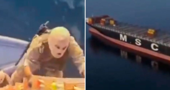 Info Shqip: Irani publikon pamjet ku pretendohet se është bastisur anija greke në Ngushticën e Hormuzit