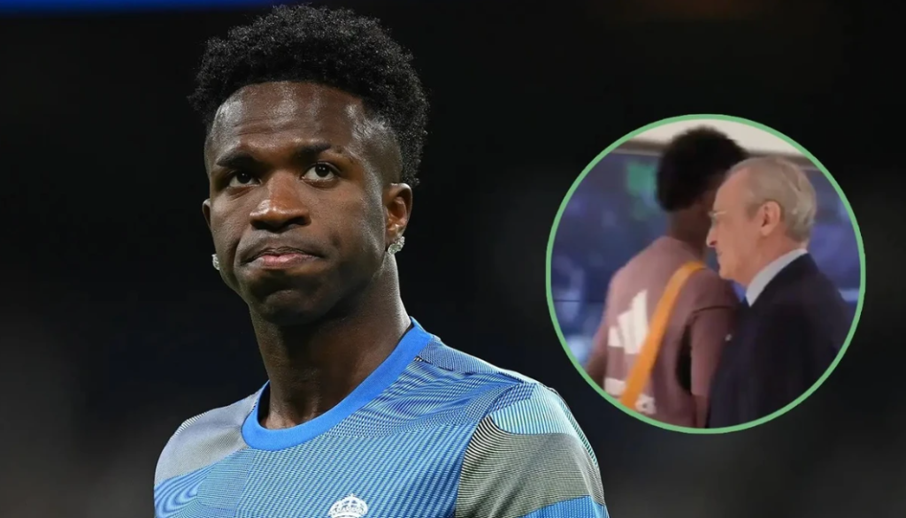 Info Shqip: Pamjet që befasuan tifozët e Real Madridit: Vinicius “përplaset” me Florentino Perez