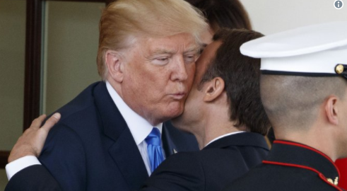 Info Shqip: Makron reagon ftohtë pas talljeve të Trump se atë e rreh gruaja