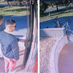 Dy të rinj nga familje të pasura filmohen duke vjedhur një bicikletë në Shkup (VIDEO)