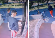 Dy të rinj nga familje të pasura filmohen duke vjedhur një bicikletë në Shkup (VIDEO)