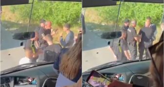 Info Shqip: Si u ndaluan dhe ofenduan studentët shqiptarë në Bllatë teksa udhëtonin për protestën në Shkup (VIDEO)