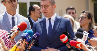 Info Shqip: “Fundërrina spiunazhi nga e kaluara”, thotë Mickoski për aferën e mundshme në Presidencë