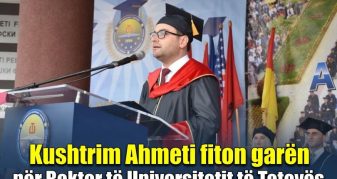 Info Shqip: Kushtrim Ahmeti fitoi garën për Rektor të Universitetit të Tetovës
