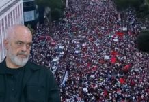“Ata nga Kosova dhe Tetova hedhin gurë në bulevard dhe fshehin dorën”/ Protesta në kryeqytet, Rama: Të rinjtë pastruan zhulin e molotovarëve