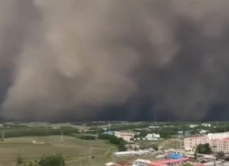 Skena apokaliptike, një “mur i madh pluhuri” përfshin qytetin në Kinë (VIDEO)