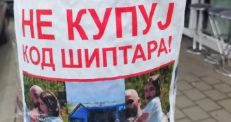 Info Shqip: “Mos blej te shqiptari”, posterë kundër një furre të një shqiptari në Serbi