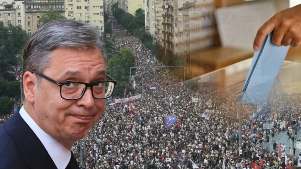 Sondazhi i ri në Serbi  Lista Studentore kalon SNS në e Vuçiqit