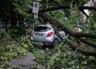 Moti i keq godet Italinë, stuhi e breshër në veri, përmbytje, pemë të rrëzuara dhe pezullim fluturimesh