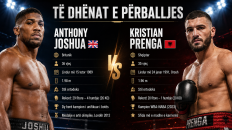 Info Shqip: Sonte shkruhet historia, Kristian Prenga sfidon Anthony Joshua-n në duelin më të madh të boksit shqiptar