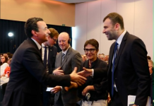 Drejtori i MEPSO-s, Burim Latifi bashkë me kryeministrin Kurti në jubileun e KOSTT-it në Prishtinë: Bashkëpunimi rajonal, çelësi i tranzicionit energjetik
