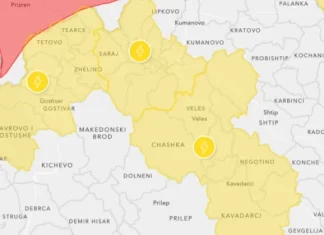 Era që goditi Shkupin ishte me fuqi uragani, arriti shpejtësi deri në 130 kilometra në orë