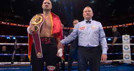 Info Shqip: Boksieri shqiptar nuk përmbahet, fiton me nokaut dhe mbron titullin WBO (VIDEO)