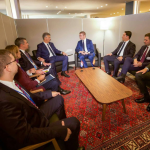 Info Shqip: Bekim Sali në Nju Jork takohet me kryeministrin kroat Plenković