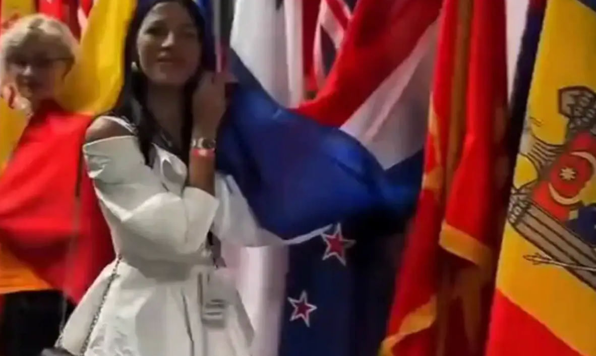 Puthje e gabuar  Ambasadorja serbe ngatërron flamurin holandez me flamurin serb