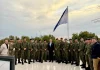 Ushtarët e FSK-së ngrisin flamurin e Kosovës në Ambasadën në Londër