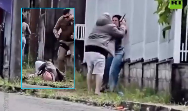 Policia braziliane shpëton gruan nga duart e dhunuesit, po e mbante peng me armë në kokë (VIDEO)