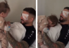 I fashuar pas plagosjes në protestë, Erjon Vishkulli në momente emocionuese me mbesën e tij