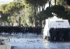 Dy shqiptarë të Kosovës shoqërohen në protestën në Tiranë, deklarata në polici: Jemi mbështetës të Vetëvendosjes