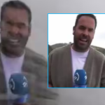 Gazetarin spanjoll dhe kameramanin i përpin uji LIVE, derisa po raportonin për trazira në det