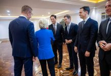 Von der Leyen në Shkup, Bekim Sali: Po forcojmë dialogun dhe bashkëpunimin për të ardhmen evropiane të Maqedonisë së Veriut