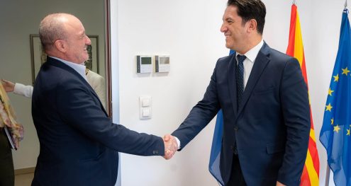 Info Shqip: Bekim Sali në takim me Stefano Elleron: Në fokus agjenda e reformave dhe fondet IPA