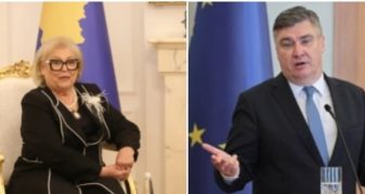 Info Shqip: Presidenti kroat ia zgjatë dorën presidentes Shiroka-Pula: Bashkë me ne në NATO dhe BE!