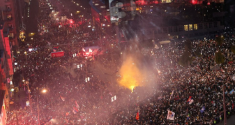 Info Shqip: Tubim madhështor i “Listës së Studentëve” në Serbi, pamjet nga Beogradi